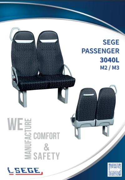 image shows SEGE PASSENGER 3040L bus seat