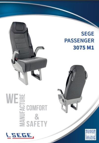 image shows SEGE PASSENGER 3075 M1 caravan seat