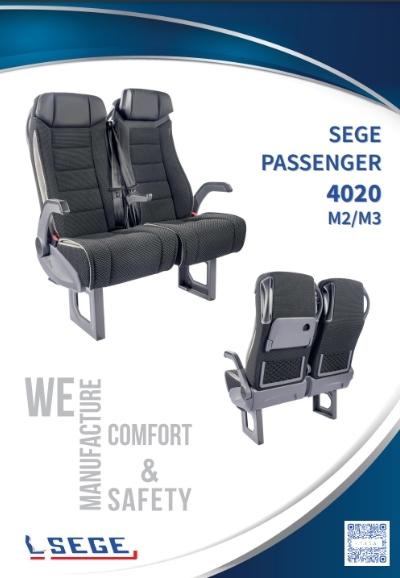 image shows SEGE PASSENGER 4020 bus seat