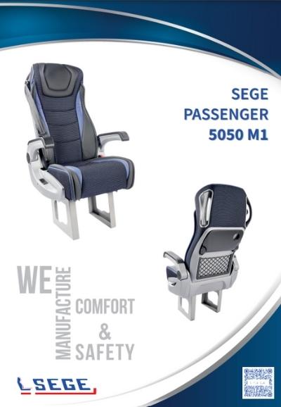 image shows SEGE PASSENGER 5050 M1 caravan seat