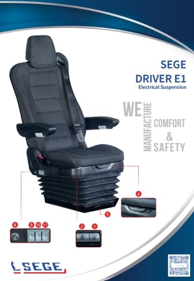image shows Sege Passenger E1 Bus Seat