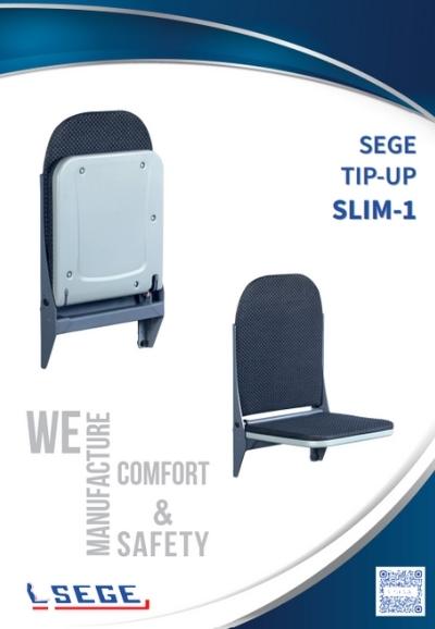 image shows Sege TIP-UP SLIM 1 Bus Seat