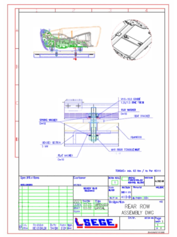 Image presents SEAT ASSEMBLY AND INSTALLATION INSTRUCTIONS (7)